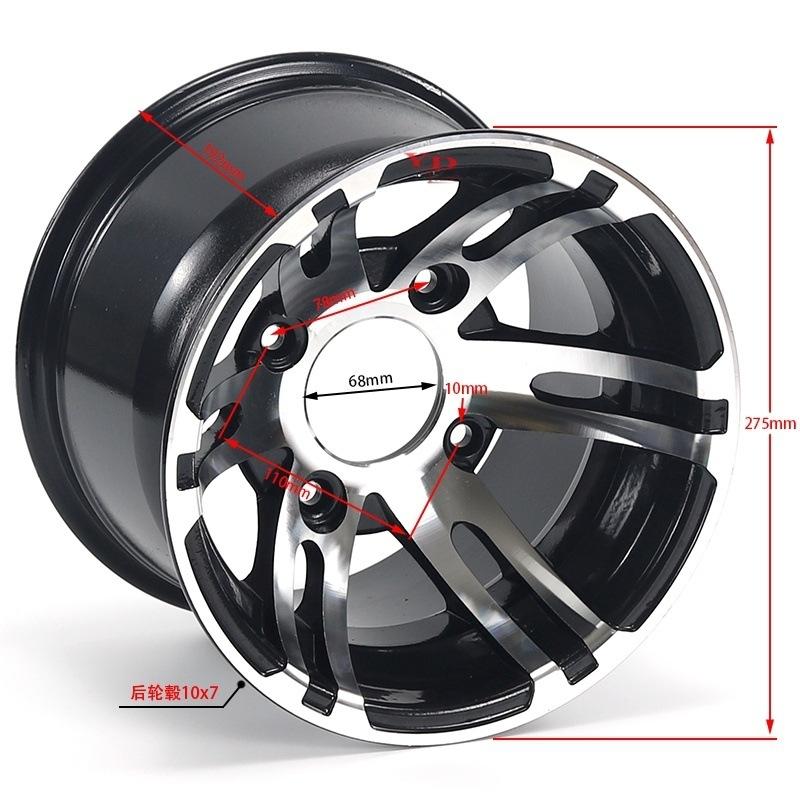 ATV Beach Buggy Kart Offroad Vehicle 10 1inch Aluminum Alloy Wheel Rim 22X1010 Inch 23x710 Inch Aluminum Wheel Rim