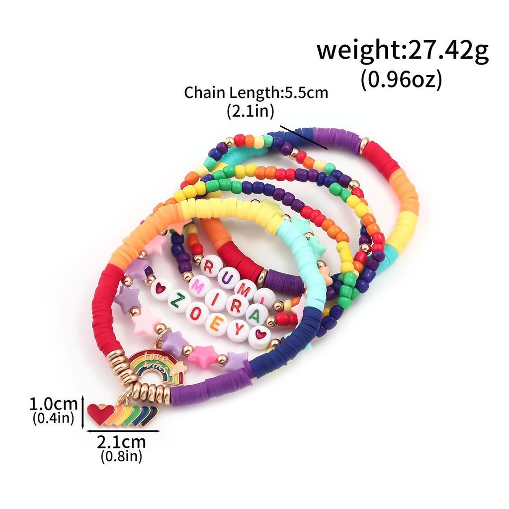 Anime K-POP Dämonenjägerin Anhänger Perlen DIY Armband