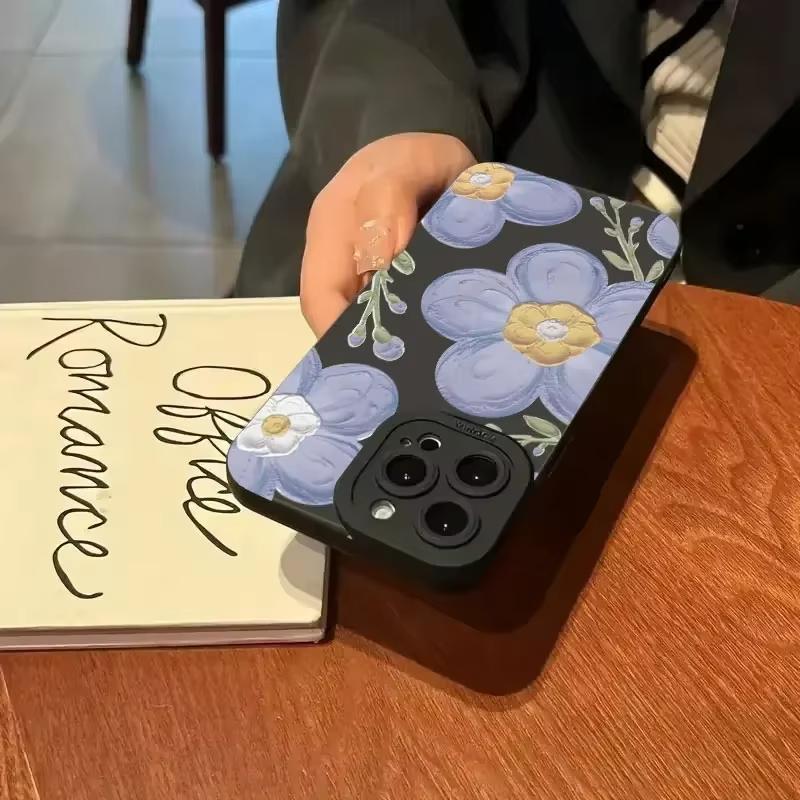 Flower Phone Phone Case For Samsung Galaxy S25 S24 Ultra S23 FE S22 Plus S21 S20 A15 A35 A54 A55 Shockproof Soft Silicone Cover