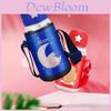 Bouteille d'eau portable de qualité supérieure 700 ml avec bandoulière et paille pour enfants