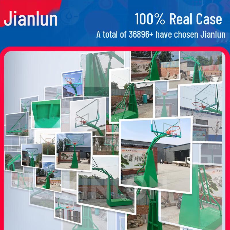 JEEANLEAN Outdoor Movable Adult Basketball Hoop