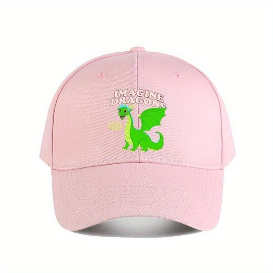 Imagine Dragons World Tour Baseball Cap with Cartoon Dragons Suitable for Both Unisex and Women and Suitable for Sunny Days