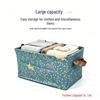 Waterproof Foldable Fabric Storage Basket with Handle for Home Organization