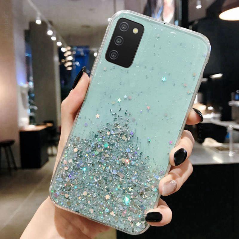 Luxury Bling Glitter Soft Phone Case For Samsung Galaxy A03S A 03S Twinkle Back Cover For SamsungA03S Silicone  Bumper 6.5inch