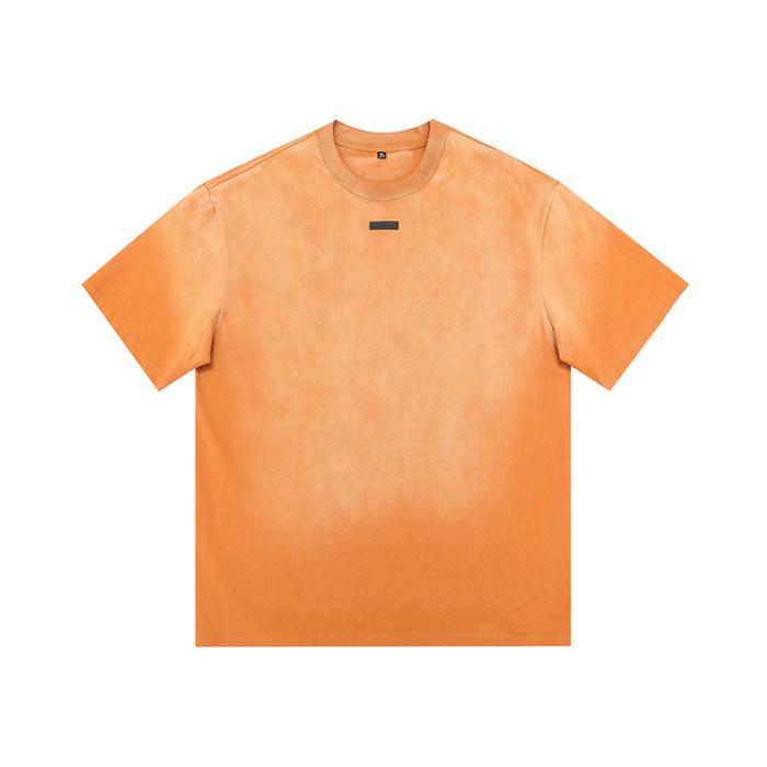 

Летняя футболка из чистого хлопка с принтом крупных букв, с короткими рукавами, свободного кроя, повседневная, с круглым вырезом и рукавами до локтя 3XL