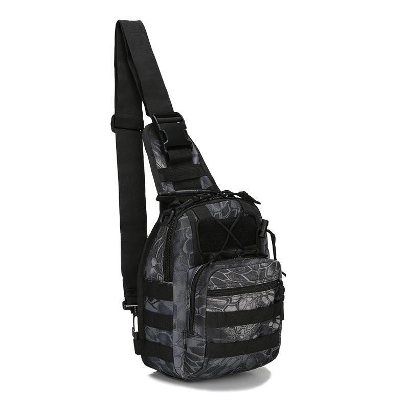 600D Camo Tactical Chest & Shoulder Bag: Outdoor, Enlarged, Messenger-Style