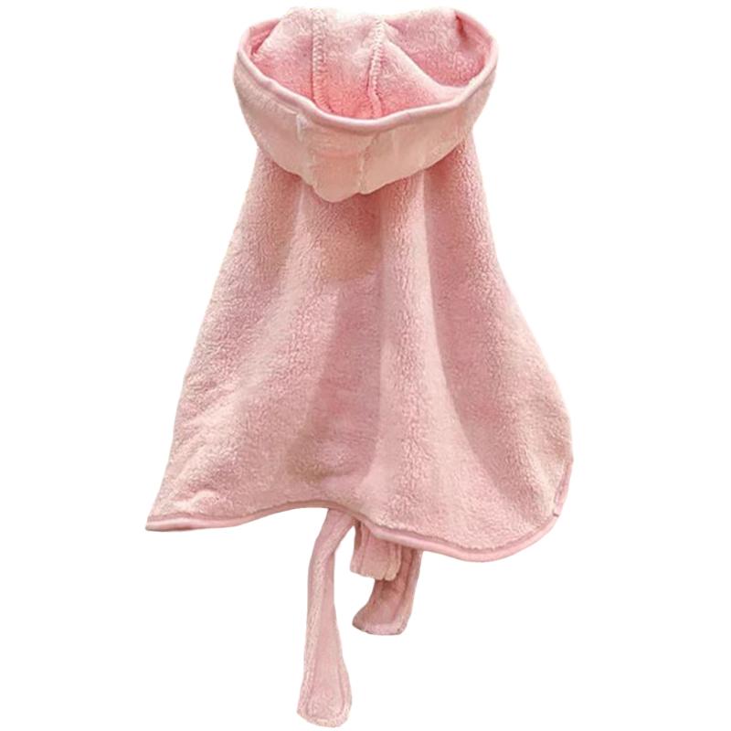 

1PC Pet Towels Comfortable Bathrobes Wearable Bath Towel Pet Supplies Cute Quickdry Fabric All-Season Multi-color S