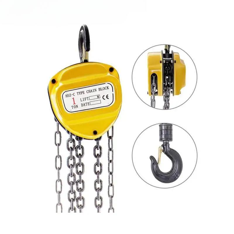 1/2T Chain Hoist Anti-Rust Manual Chain Block 10/20FT 3m/6m with Two Hooks for Lifting Pulling Dragging Construction