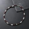 Boho Simple Polymer Clay Black and White Choker Necklace for Women Men Summer Vintage Short Clavicle Chain Party Jewelry Gift
