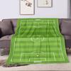 Soccer Field Design Blanket Patterned Flannel Blanket Perfect for the Bedroom Living Room, Sofa, or a Little Nap