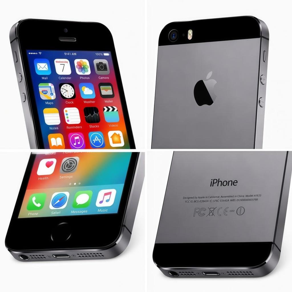Apple iPhone 5S 64GB ROM Nero - Smartphone 4G LTE Telefono Cellulare Ricondizionato Sbloccato