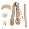 Hemp Rope Paper Towel Holder Bohemian Style Rope Toilet Paper Rack Bathroom Decoration