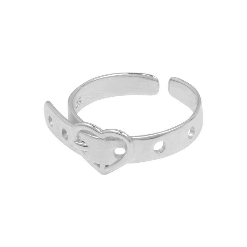 

Кольцо Love женское серебряное s925 дизайн простота мода личность с интернет знаменитостью ins tide указательный палец кольцо opening adjustable