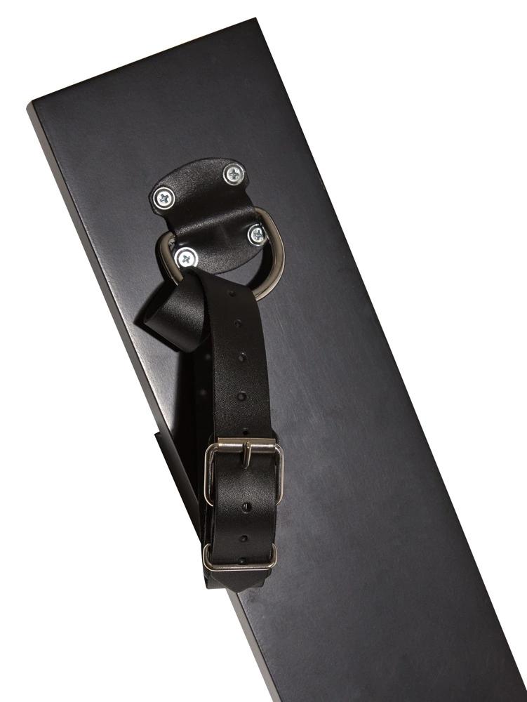ZADO - Black St. Andrew's Cross for Bondage Play Wall