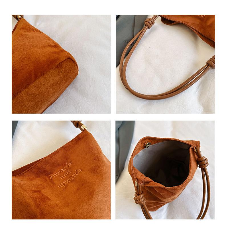 Sandblasted Women's Bag Lightweight Texture Versatile Autumn and Winter Unique Design, Fashiable Single-shoulder Crossbody Bag
