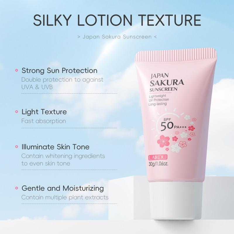 Nawilżający Krem z Filtrem SPF 50 – Rozmiar Podróżny Lekki JAPOŃSKA SAKURA Krem Ochronny do Twarzy i Ciała Baza Pod Makijaż, Nawilżający Krem Izolujący Beztłuszczowy