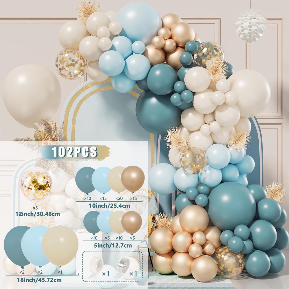 

Комплект гирлянды из воздушных шаров Dusty Blue, декор для дня рождения, для детей и взрослых, товары для свадебной вечеринки, латексные шары, декор для детского душа as picture