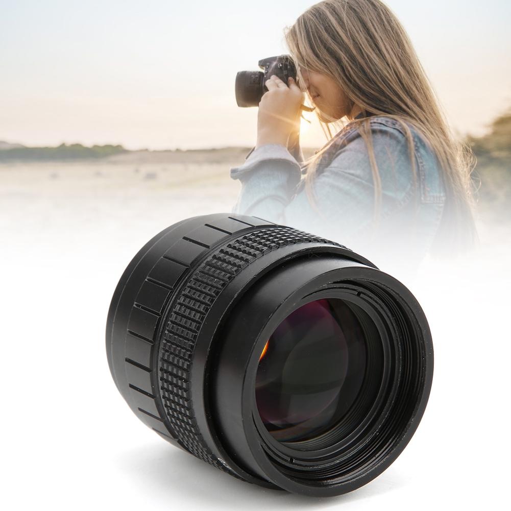 50mm F1.4 C Mount Lens Used with Adapter Ring for Canon Mirrorless Camerablack