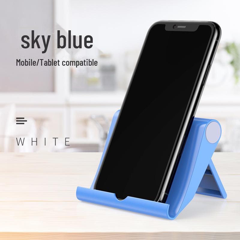 

Складная портативная подставка для мобильных телефонов и планшетов, идеально подходящая для просмотра ТВ и прямых трансляций. синий
