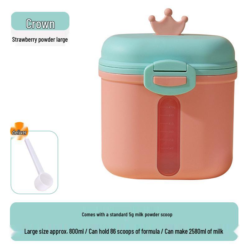 Sealed, Moisture-Proof Baby Milk Powder and Cereal Storage Container for Outings
