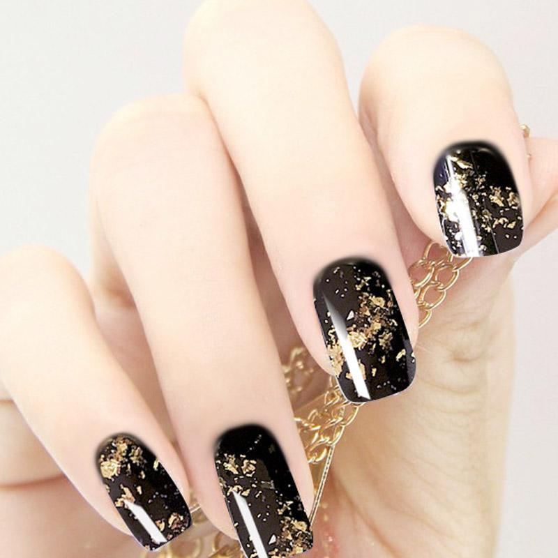 1 PC Gold Foil Sequins Nail Glitter Flakes Sparkly Aluminum Foil Nail Art Decorations All for Manicure Accessories