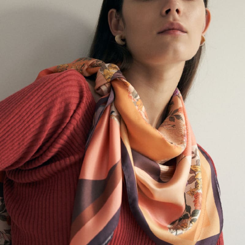 Saint Luxure Large Square Shawl Pretty Big Scarf Serendipity SL20FSQSP