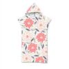 Botanical Floral Hooded Beach Towel Quick Dry Surf Poncho,Bath Towel,Sports Towels for Swimming, Beach, Surfing, Diving, Bathing