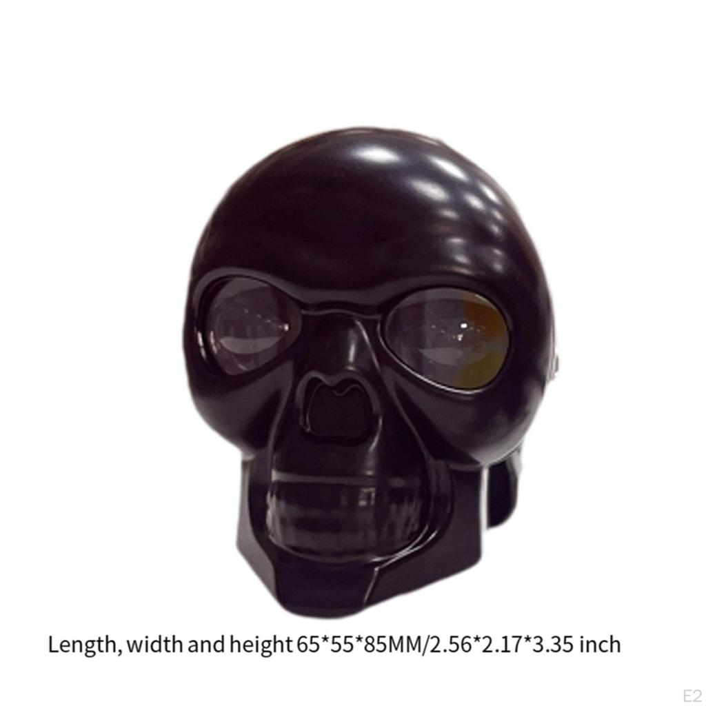 Motorcycle LED Skull Headlight Accessories Easy To Install Replace Driving Fog Light