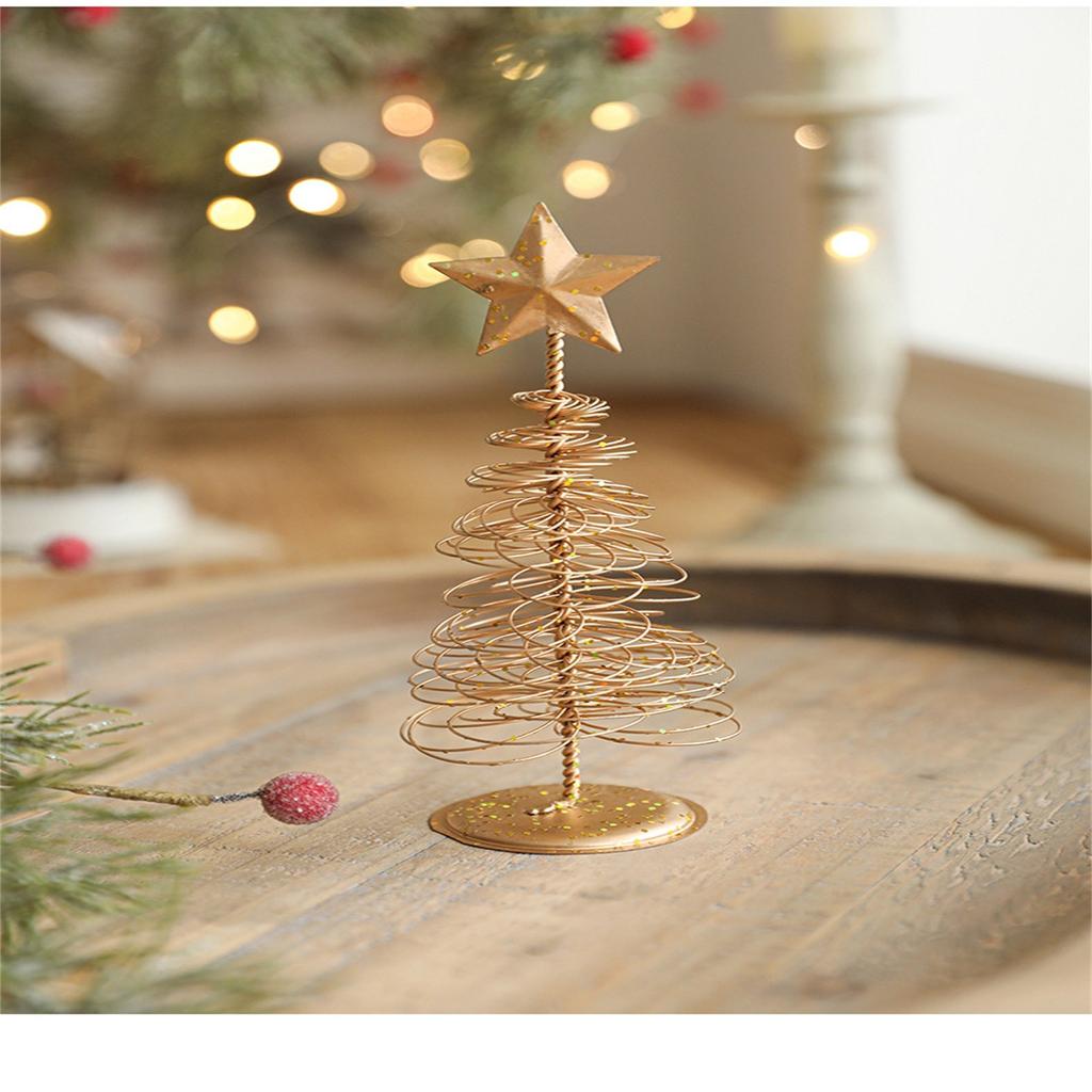 Gold Window Gift Christmas Small Christmas Ornaments Tree
