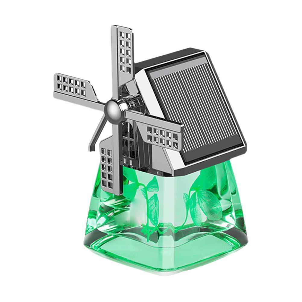 Solar Powered Auto Windmill Car Aroma Perfume Air Freshener Cute Rotating Diffuser Aromatherapy Interior Decoration Gift