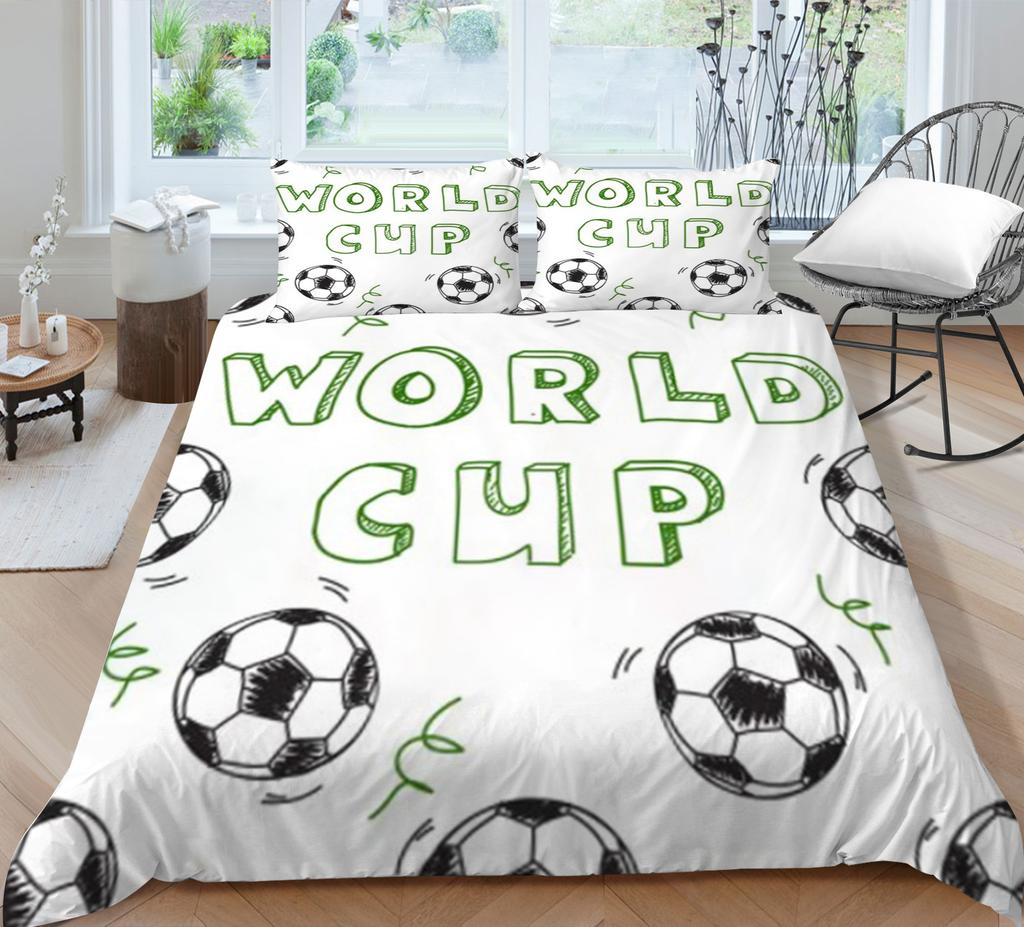 Ball Quilt Cover Pillowcase Two Or Three Piece Set 3D Digital Printing Polyester