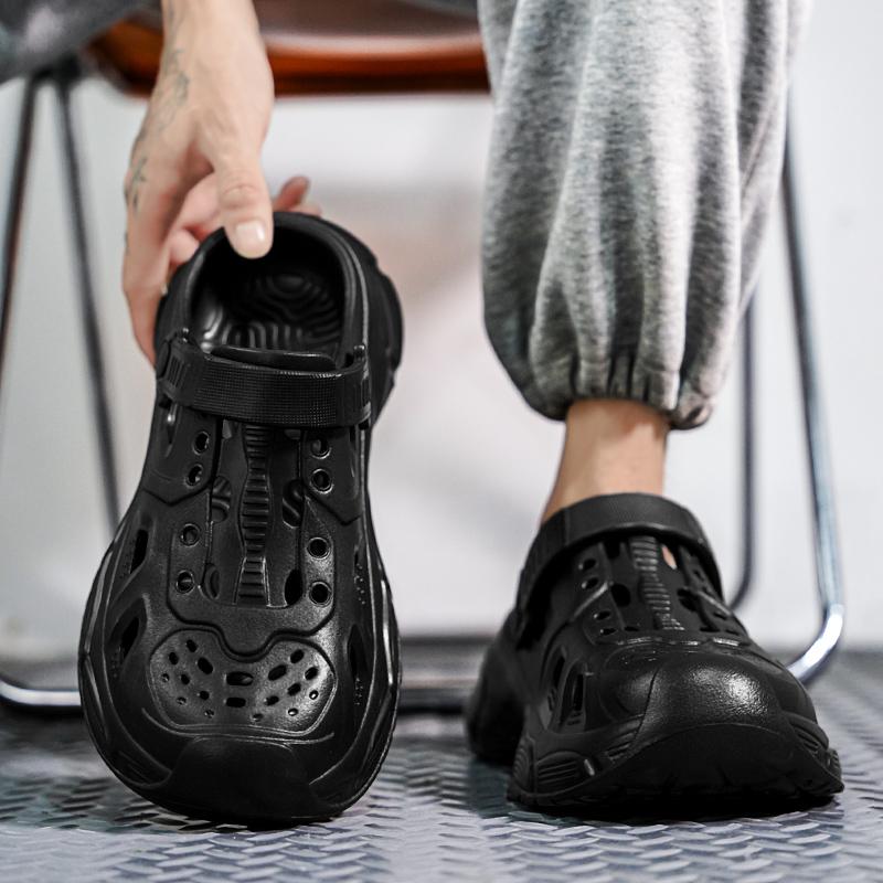 Fashion Hot Selling Men's Slippers EVA Soft and Comfortable Non-slip Beach Sandals Wear-resistant 2024 Fashionable Home Outdoor Slippers