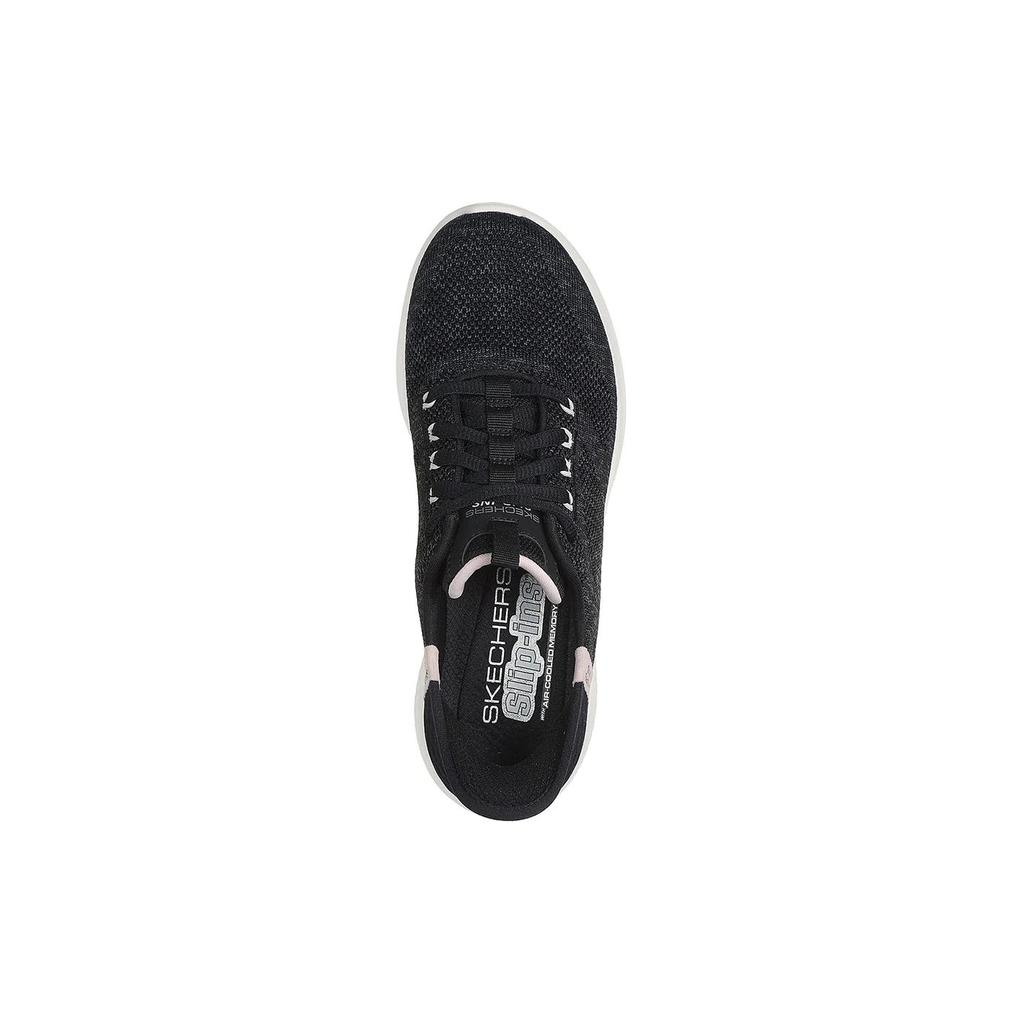 Skechers Ultra Flex 3.0 Cushioning Breathable Low Top Walking Shoes Women's Black 150178-BKPK