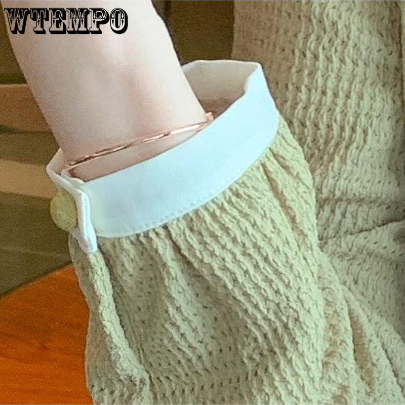 Spring and Autumn Women's Shirt Loose Casual Long-sleeved Shirt Chiffon Shirt Fashion Western-style Bottom Shirt