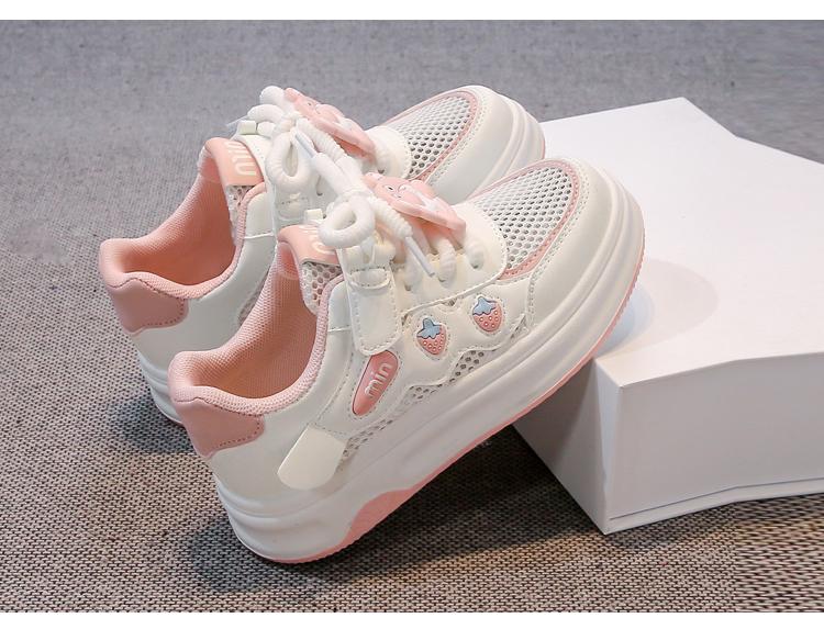 Girls' Summer 2025 Mesh Breathable Sports Shoes - Soft Sole, Lightweight Sneakers for Children