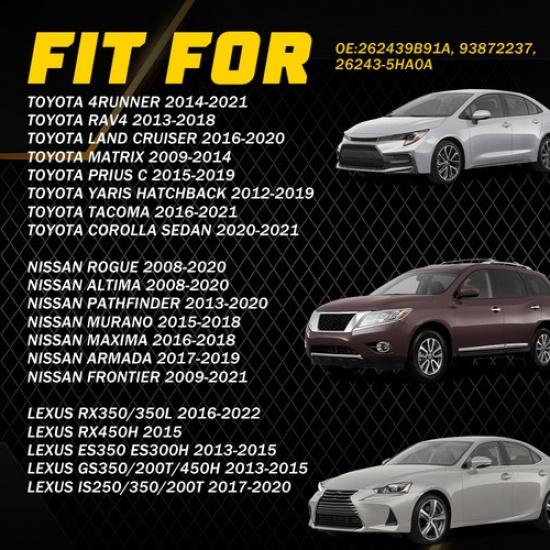 Headlight Turn Signal Bulb Socket Harness Set For Nissan Rogue Altima Pathfinder