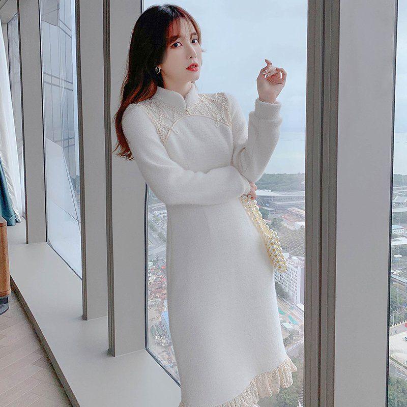 Winter 2025 Chinese-Style Petite Cheongsam: Elegant, Slimming Inner Layer Skirt
