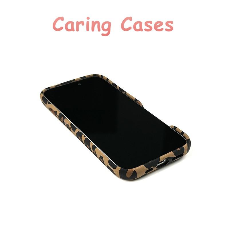 For iPhone 17 Pro Max Case Gray Leopard Print Matte Hard Shell Minimalist Protective Compatible with iPhone 16 15 14 13