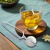 Stainless Steel Tea Infuser Ball with Long Handle Mesh Filter Tea Strainer Clip for Loose Leaf Tea Brewing Kitchen Tool