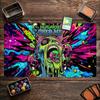 Psychedelic Zombie Skeleton Horror Art Pattern Nonslip Rubber Game Mat For Card Game Sessions And Daily Desktop Activities