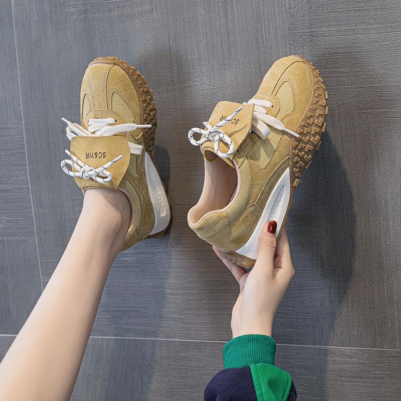 Autumn new pig Babi thick-soled casual fashion sports versatile outer wear soft-soled women's shoes women