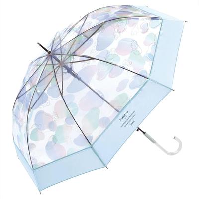 Rainy Day Adventure Blue Long 61cm Water and Numela and [2025] Wpc. Pokémon [Vinyl Umbrella] Umbrella, Ribs, Large, Jumping, Pokémon Slowpoke, Wooper,