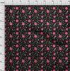 oneOone Cotton Flex Black Fabric Asian Retro Floral Craft Projects Decor Fabric Printed By The Yard 40 Inch
