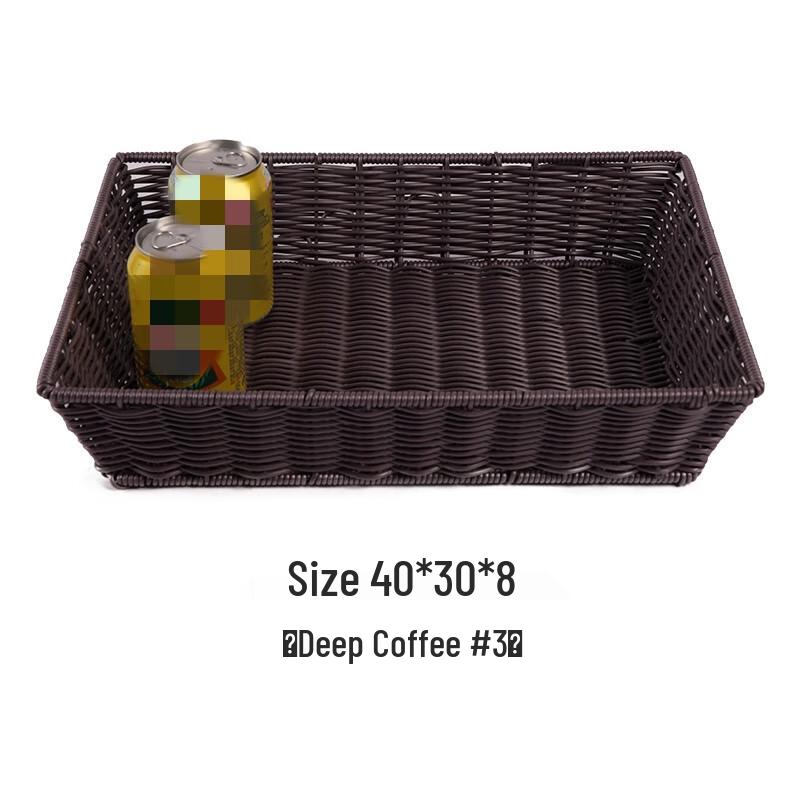 Hardened Rattan Woven Storage Fruit Basket