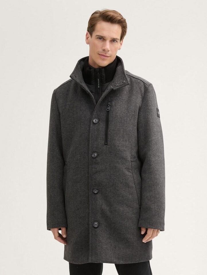 Зимняя куртка Tom Tailor 2-в-1 Mantel mit Wolle (1042475) темно-серый черный в елочку