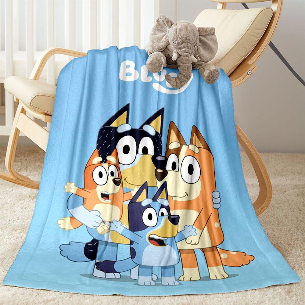 Bluey Bingo Adventures Blanket Comfortable Perfect for Office Chair Bed Couch Four Seasons Multipurpose Stylish Decor Gift for Travel Home Birthdays