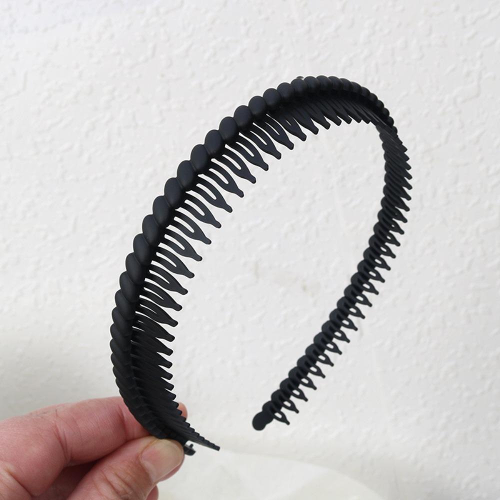 Simple Style Solid Tooth Headbands Washface Headbands  Hair Accessories Tool Unisex