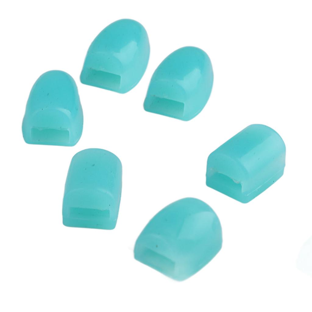 6Pcs Saxophone Key Risers Silicone Comfortable Cushioning Saxophone Finger Pad Sax Thumb Pad