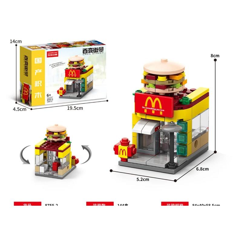 Baustein Spielzeug Straßenszene Baustein Montage Baustein Pädagogisches Spielzeug Ornament