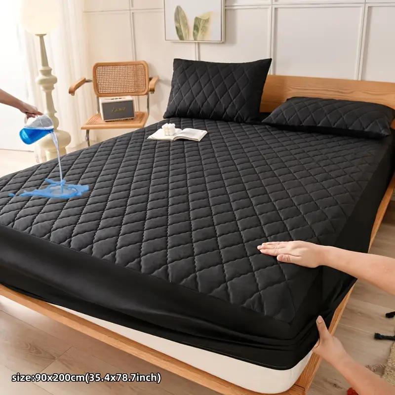 Quilted Waterproof Mattress Protector: Anti-Slip Urine Shield Cover